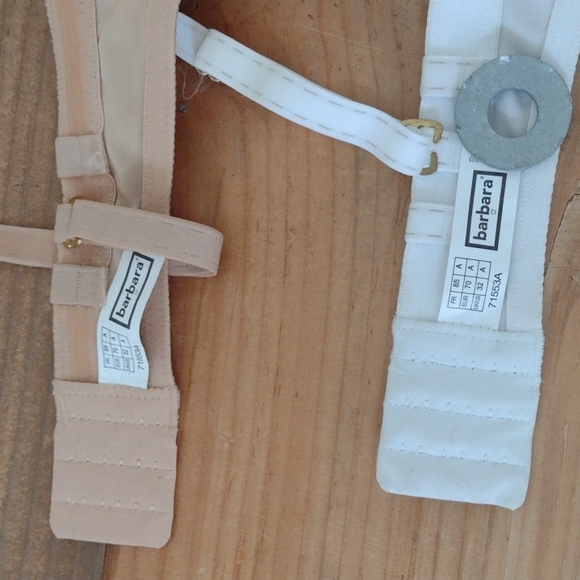 Barbara Vintage 2 Convertible Strapless Underwire Demi Bras NWT Size 32A - Picture 8 of 13